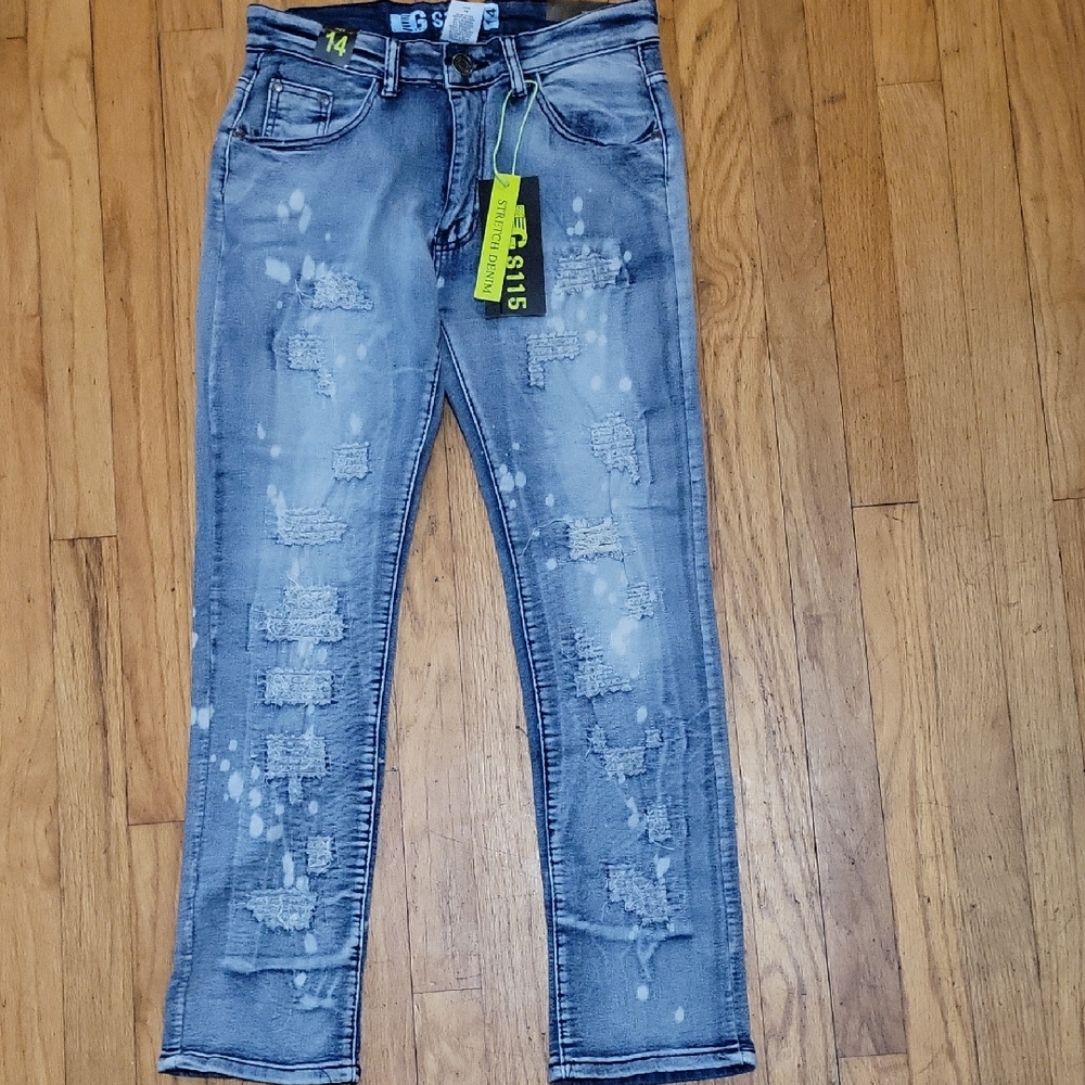 GS Kilogram "Hazard" stretch denim jeans NWT Boys Sz 14